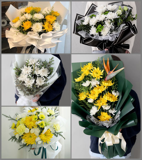 贵州毕节市金沙县木孔镇湾子村白事花束代送